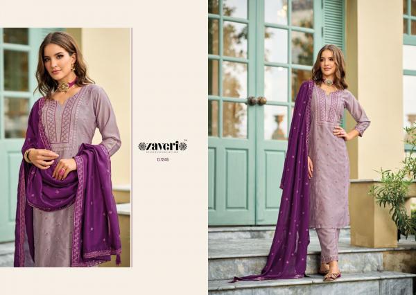 Zaveri Aarina Premium Silk Kurti Pant With Dupatta Collection